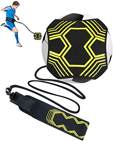 Football Kick Trainer - Solo Entraînement Football Enfant, 4 Griffe Tissu Football Volleyball Rugby Trainer, Ceinture Réglable pour Enfants et Adultes Débutants, Convient aux Balles Taille 3, 4, 5