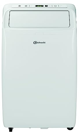 Bauknecht PACF29HP W BK Mobiles Klimagerät zum Kühlen und Heizen/Smarte Sensortechnik/Komfort Schlafmodus/ 9.000 BTU-h/Energie Klasse Kühlung A+, Energie Klasse Heizen AA++/Farbe weiß-grau