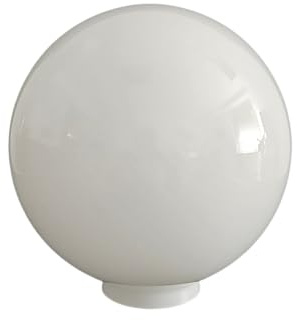 Ersatzglas für Außenleuchte Lampenschirm, Glas, Kugelglas für eine Aussenleuchte,Ersatzschirm, Lampenglas, Ersatzglas Ø 22,5 cm (Glas: weiß 22,5cm / 8cm)