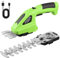 ADWOLT Akku-Grasschere, Heckenschere 1100RPM Akku-Gras- und Strauchschere 2 in 1 Handheld Grasschneider für präzisen Schnitt von Rasenkanten