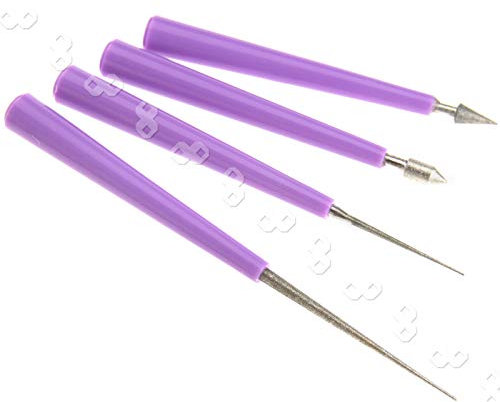 YINETTECH 4 Piezas de Escariador de Cuentas Herramienta para Agrandar Agujeros Punta de Diamante