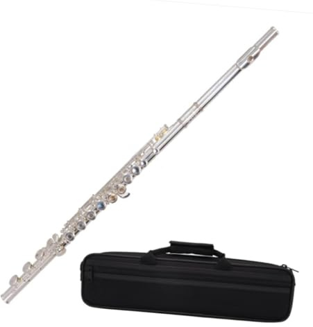 Classic Flûte Traversière Flûte À 17 Trous Trou Ouvert Et Fermé Flûte À Double Usage Instrument Clé En C Cuivre Blanc Plaqué Argent Examen Débutant