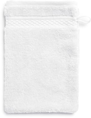 Möve Pure Luxury Waschhandschuh 15 x 20 cm aus 100% Ägyptischer Baumwolle, Snow