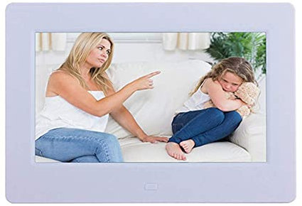 HXZJUIKL Digital Photo Frame7 Inch Electronic Photo Frame With Led Screen 1080P High ResolutionDigital Picture Frame With Photo Music Video Player & Calendar Alarm,