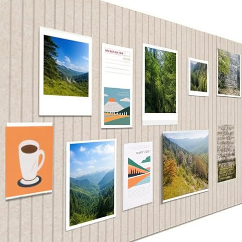 40x60 cm Pinnwand Groß Selbstklebend – Dekorative Pinnwand aus Filz, Pinwand Korktafel, Faltbare Fototafel, Memoboard Vision Board für Büro, Zuhause & kinderzimmer