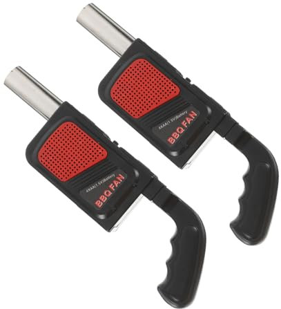 COOPHYA 2pcs Efficient Fire Ignition Bbq Fan Air Blower Portable Handheld Fire Bellows for Outdoor Grill Picnic Camping Stove