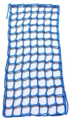 Kletternetz für Kinder Polyester Spielplatz Klettergerüst Netz Indoor Outdoor Strickleiter Krabbelnetz Fallen Schutz für Spielgeräte Baumhaus Hindernisparcours(Size:121*243cm(4*8ft),Color:blau)