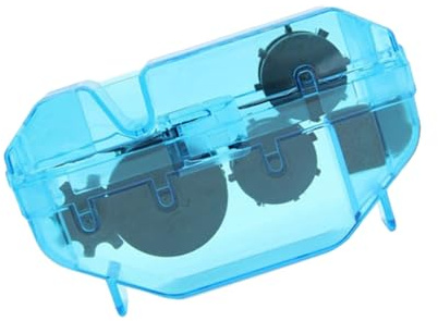 BESTonZON Strumento di Pulizia Catena Bicicletta Blu in Abs Spazzola 360 Gradi per Pulizia Approfondita Adatto a Tutte le Catene Bici