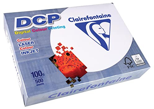 Clairefontaine 1821 DCP Skrivarpapper, 500 ark A4, Vit