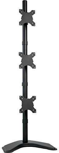 VIVO STAND-V003D Vertikaler LCD-Monitorständer für 3 Bildschirme bis 68,6 cm (27 Zoll), höhenverstellbar