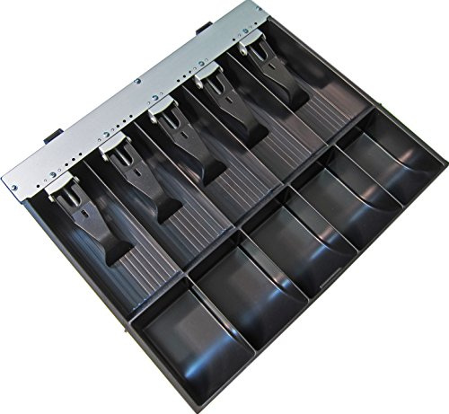 APG Cash Drawer Replacement Tray | Plastic Molded Till for APG Cash Registers | 5 Bill / 5 Coin Compartments | Measures 15.4 x 11.1 x 2.4 | PK-15VTA-BX