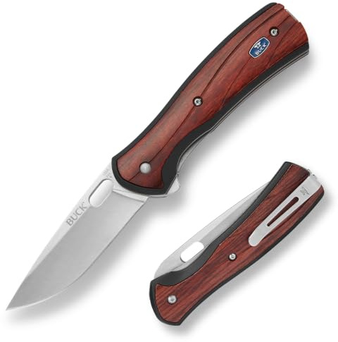 Buck Unisex – Erwachsene Einhandmesser, Vantage AVID Jagd- / Outdoormesser, Silber, normal 0346RWS