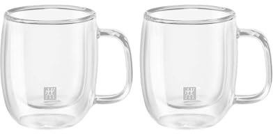 Zwilling Espressotasse, Glas, 2 Stück, 80 ml, Espresso, Zylindrisch, Durchsichtig, Wiederverwendbar, Mikrowellengeeignet, 2 Stück (Paquete de 1), 3167641, 3472831