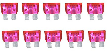 CNLW 10PCS 50A Medium Auto Fuse, Automotive Fuses, Blade Fuses, Xenon Lamp Fuse