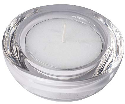 Spaas 6 x 6 Maxi Tealight Holders, Transparent