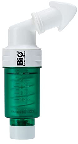 Bigbreathe IMT Low(Green) | Inspiratory Muscle Trainer for First-time Users, Breathing Exercise Device, Adjustable Resistance