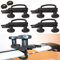 4 PCS Roof Box Mounting U Bracket Car Van Mounting Fitting Kit, Universal Roof Box U-bolts Clamps with 8 Heavy Duty Lock Nuts, Roof Box Bracket Installation Accessory Kit