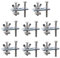 ECSiNG 8PCS T-Nut Compressor Clamps Kit Adjustable T-Track Mini Hold Down Clamp Fixture Compatible with 3018-/3018-MX3/3018-PROVer/1810- CNC Router Machine