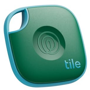Tile by Life360 Mate - Bluetooth Tracker, Keys Finder and Item Locator for Keys, Bags and More. Phone Finder. Both iOS and Android Compatible. 1-Pack (Green Surf)