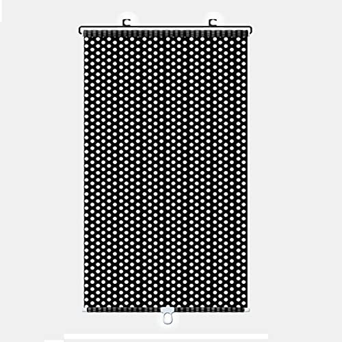 Thermorollo Verdunkelungsrollo Grau ， Einziehbare, tragbare Jalousien ohne Bohren, 40/45/50/58/68 cm Rollos(40x60cm/15.7x23.6in)