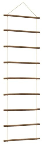 vidaXL Wanddekoration in Leiterform 50x150 cm Natürlicher Zweig