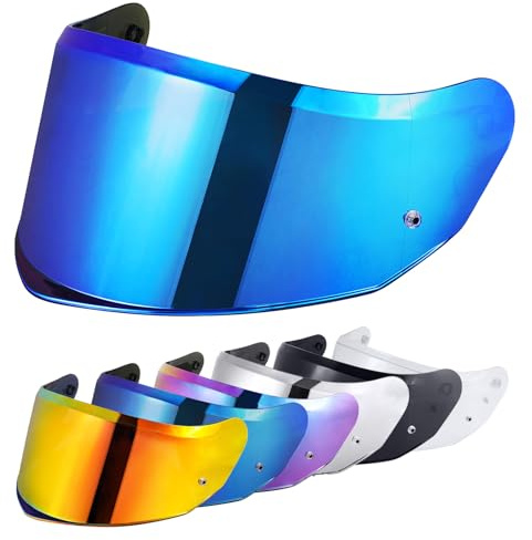 VCOROS Visière de Casque pour FF808 Stream II Visiere Casque Moto | Remplacement de Visière de Lentille de Casque de Bouclier de Vent de Moto Accessoires pour Le Casque intégral
