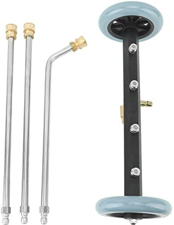 ZephyVita Undercarriage Cleaner Steel Brass 4000 Psi Water Broom Quick Connect Home Road Car