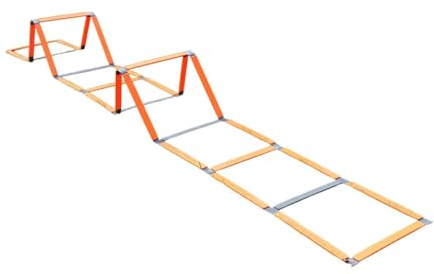 QSTDGVPW Football Agility Ladder Folding Home Gym Portable Improves Coordination Jumping Hurdles Speed Ladder Training Equipment