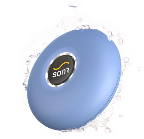 SONR Music Bone Conduction Waterproof MP3 Player for Swimming: Pool, Open Water (Azure Blue)