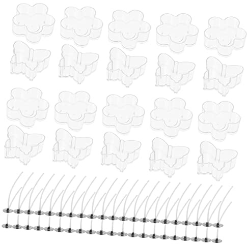 OSALADI Caja De Plástico Para Velas Vaso De Plástico Para Velas De Té De Bricolaje Con Forma Delicada Vaso Transparente Reutilizable
