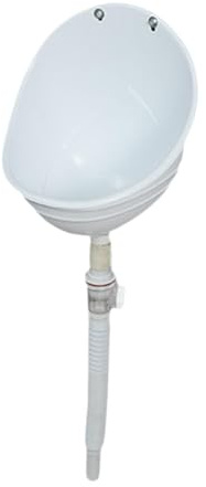 Generic Urinal Toilet Da Parete per Bambini Vaso Pisciatoio Verticale con Scarico Urinatoio Da Esterno Senza Acqua PP Resistente Adatto a Campeggio Giardino S, Bianco