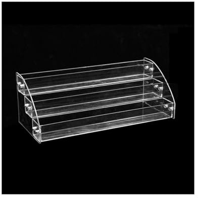 AMSLSIU Soporte de exhibición de esmalte uñas Botellas esmaltes uñas plástico Soporte escritorio Ahorro espacio Estante exhibición Organizador