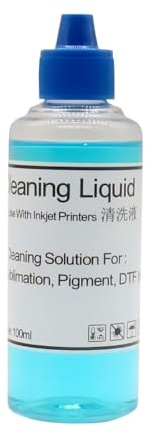 DTF-Tintenreinigungslösung 100 Ml, Druckkopf-Wartungsflüssigkeit, Verhindert Verstopfungen, Kompatibel Mit Epson DX4 DX5 DX7 I3200 L1800 L805 L800 1390 Druckköpfen