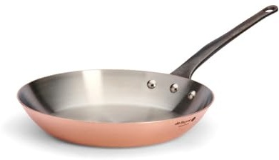 de Buyer - Bratpfanne aus Kupfer INOCUIVRE mit Stiel aus Gusseisen - 32 cm - 6465.32, Kupferbraun