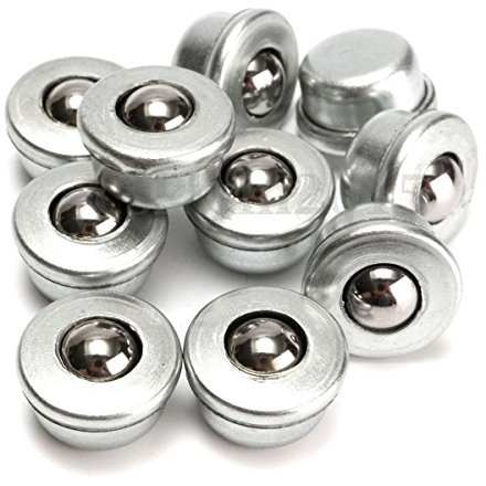 MELARIO 10stk 8mm Kugel Kugelrolle Kugellager Transfer Stahlblechgehäuse Metallkugel Metall