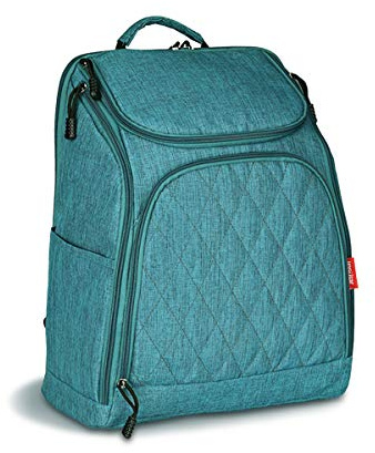SONARIN Multifunktions Baby Wickelrucksack mit Nappy Wickelauflage und Kinderwagen Strap,Große Kapazität,Wickeltasche,Reise-Rucksack-Organizer,Wasserdicht,Große Öffnung auf der Rückseite(Grün)