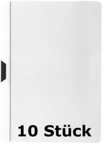 Idena 300576 - Klemmmappe DIN A4 weiß (10 Stück)