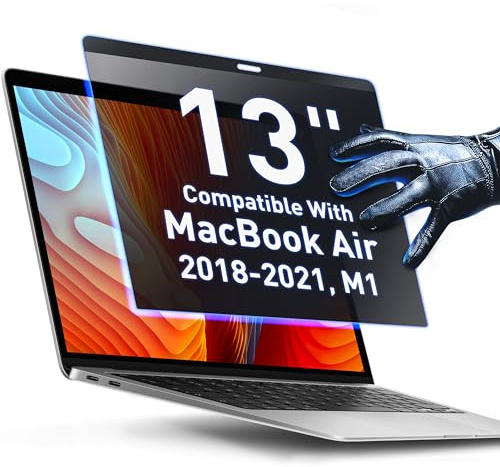 Écran de confidentialité magnétique pour MacBook Pro 13 Filtre de Protection d'écran Anti-lumière Bleue antireflet Filtre de Blocage de la lumière Bleue pour MacBook Pro 13 (2016-2021)