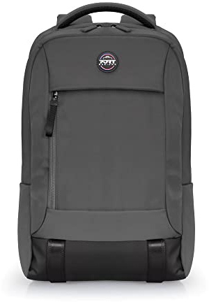 Port Designs TORINO II – Sac à Dos Ordinateur 15,6/16 – 15L – Compartiment PC Matelassé – Poche Tablette 11 – Organisateur Intérieur – Sangle Trolley – Sac à Dos Professionnel