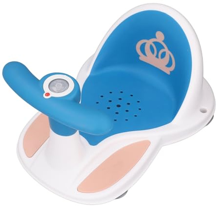 Seggiolino da Bagnetto, Seggiolino da Bagno per Neonati, Portatile, Facile da Pulire, per Soggiorno (BLUE)