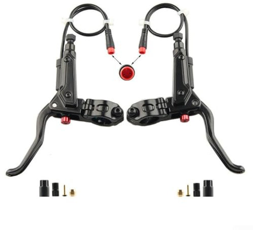 E-Bike-Bremshebel, Elektro-Fahrrad-Bremsgriffe, Aluminiumlegierung, 3-polig/2-polig, Bremsenteile für E-Bike, 8 Fang-Hall-Motor, hydraulische Bremse (2-polig)