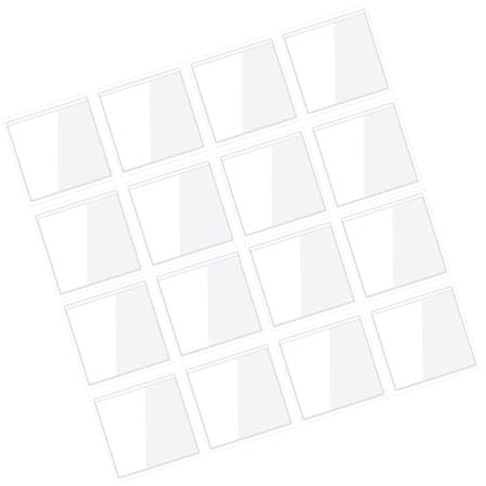 NUOBESTY 20stücke Selbstklebende Kartenhalter Aus Transparentem Pvc Für Karteikarten Und Etiketten Mit Rückseitigem Klebstoff Für Sichere Befestigung Und Ordentliche Aufbewahrung