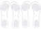 KGDUYC Plantillas Silicona Transparentes,Ideal para Todo Tipo De Zapatos,Planos,con Tacón Alto,Tacon Bajo Sandalias O Zapatos De Hombre,Evita La Fascitis Plantar Y Reduce El Dolor De Pies,2 Pares