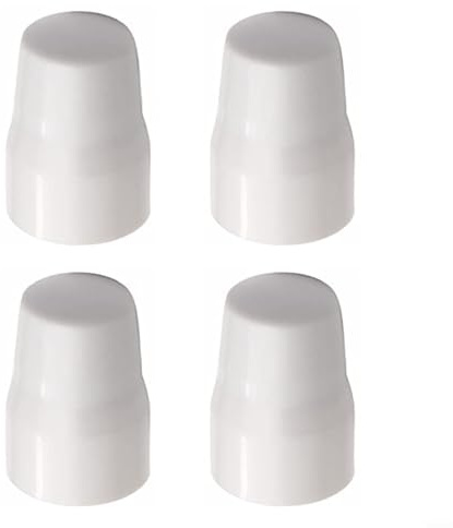 EpheyFIF Radiator Valve Cap White, Radiator Valve Cap Easy Push-Fit Replacement Valve Cover, Radiator Knobs, Radiator Valve Covers(4pcs)