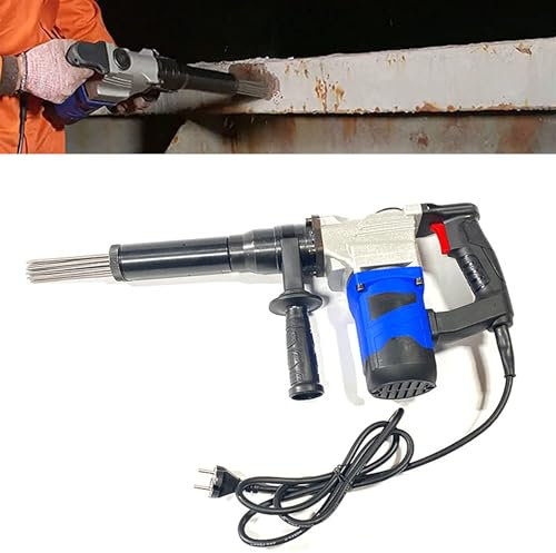 WHYYDSS Pistola desoxidante de Aguja eléctrica de 1100 W, Limpiador de escoria de Soldadura, raspador de Aguja con empuñadura de Pistola, para Eliminar escoria de Soldadura de óxido y Pintura,110V