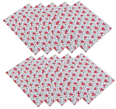 minkissy Exquisites Verpackungspapier Mit Herzmuster Rolle 10 Blatt Dekoratives Geschenkpapier Zum Verpacken