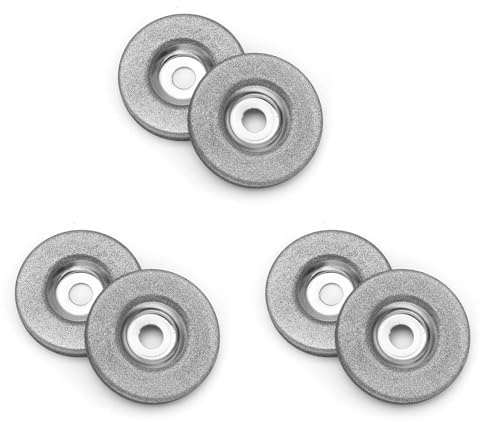 CENMEN 6 Piezas Disco Circular de Muela Abrasiva de Diamante de 50Mm para Afilador EléCtrico Multifuncional Accesorios de Afilado de Amoladora