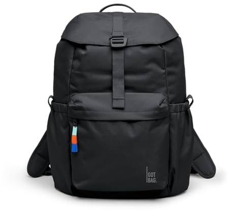 GOT BAG Flap Pack | Laptopryggsäck 16 | Återvunnen Nylon (black)