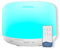 Difusor de aceites Esenciales de 500 ml con 7 LED de Colores, humidificador y purificador de Aire, función aromaterapia, con Mando a Distancia y medidor