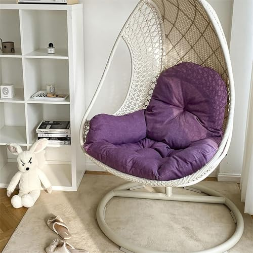 NMVAWIPT Waterproof Indoor And Outdoor Hanging Egg Chair Cushion, Egg Swing Pads Soft Hammock Basket Seat Pad For Office Patio(Style3)